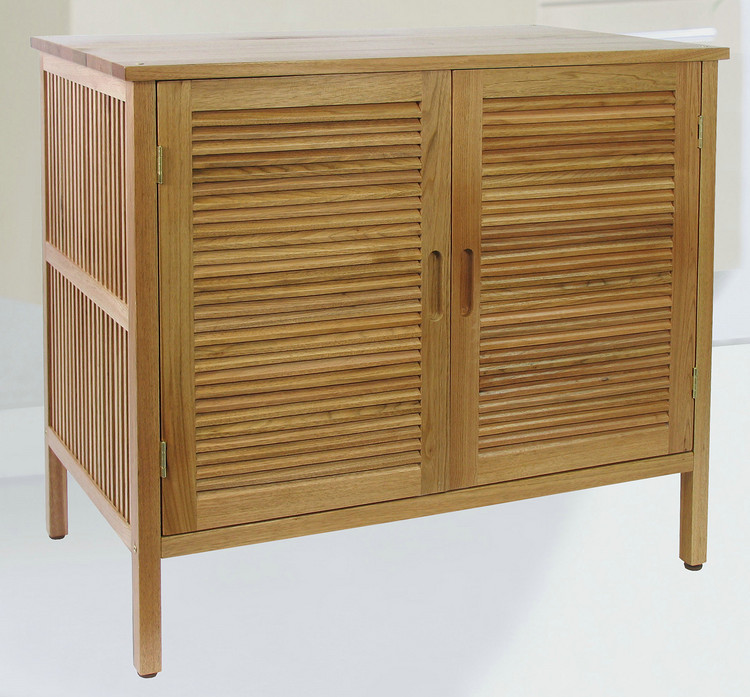Bathroom 2 Door Wooden Floor Cabinet Basin Base Solid Bathroom